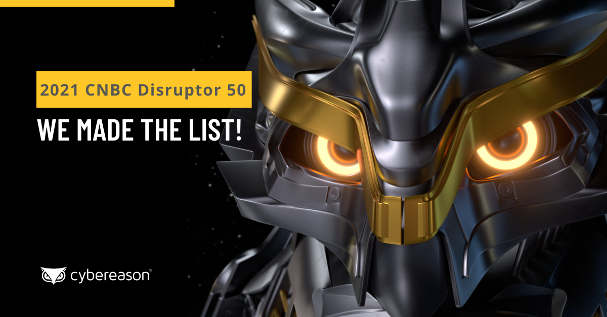 Cybereason Makes Big Debut On CNBC 2021 Disruptor 50 List